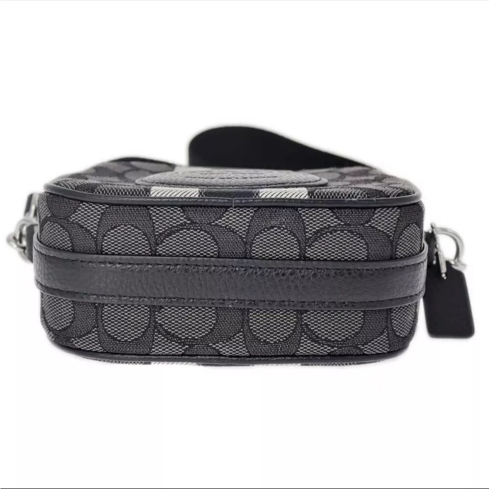 Coach C9120 Demsey Camera Shoulder Bag Canvas x Leather Black Signature - Picture 4 of 12